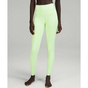 Lululemon Athletica Women Align High Waisted 27" Pants Yoga Fitness Size 2 Green